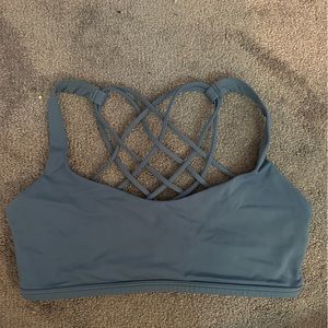 Blue Lululemon Free to be Wild Sports Bra Size 4